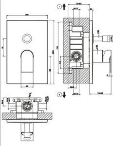 Parte incasso Miscelatore