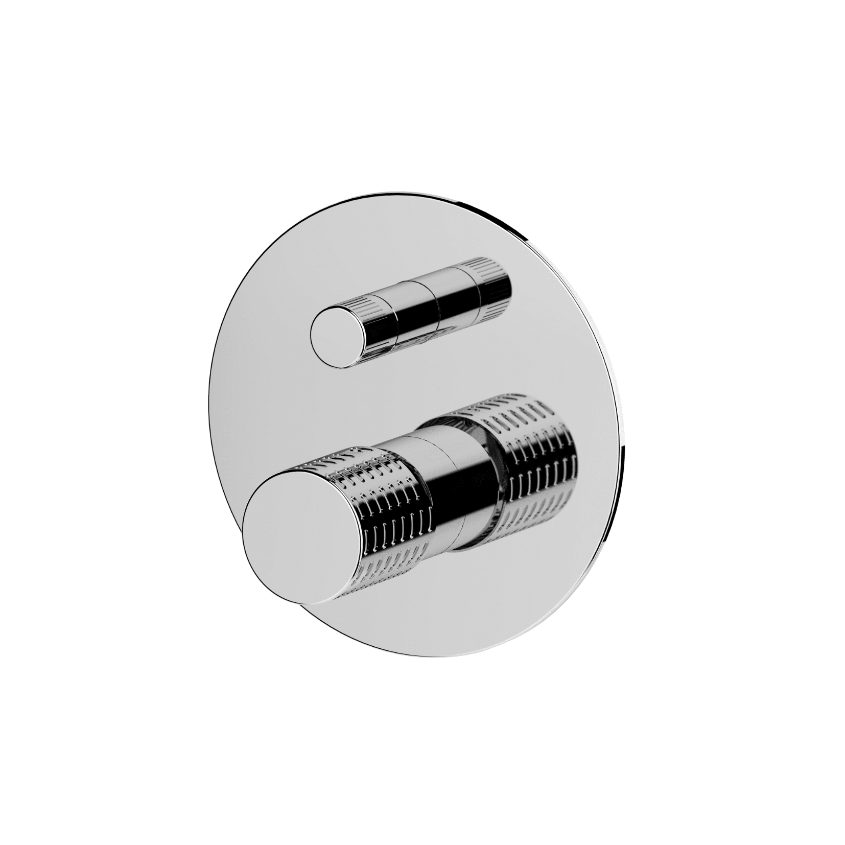 Lunigiana 09HL – Miscelatore a incasso per vasca/doccia con deviatore a 2 vie su piastra tonda