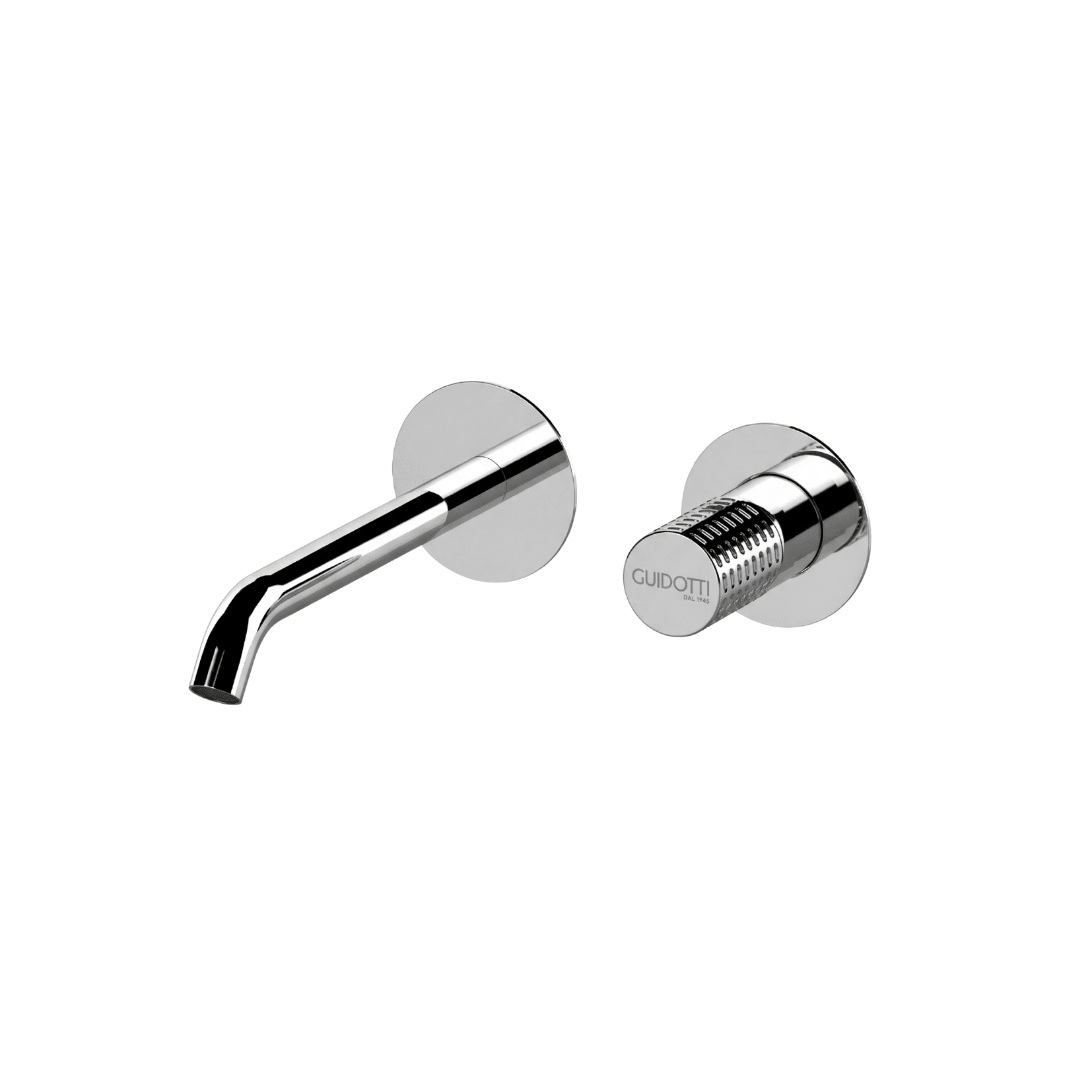 Lunigiana 15PL – Miscelatore monocomando a incasso per lavabo su due piastre tonde separate 19 cm