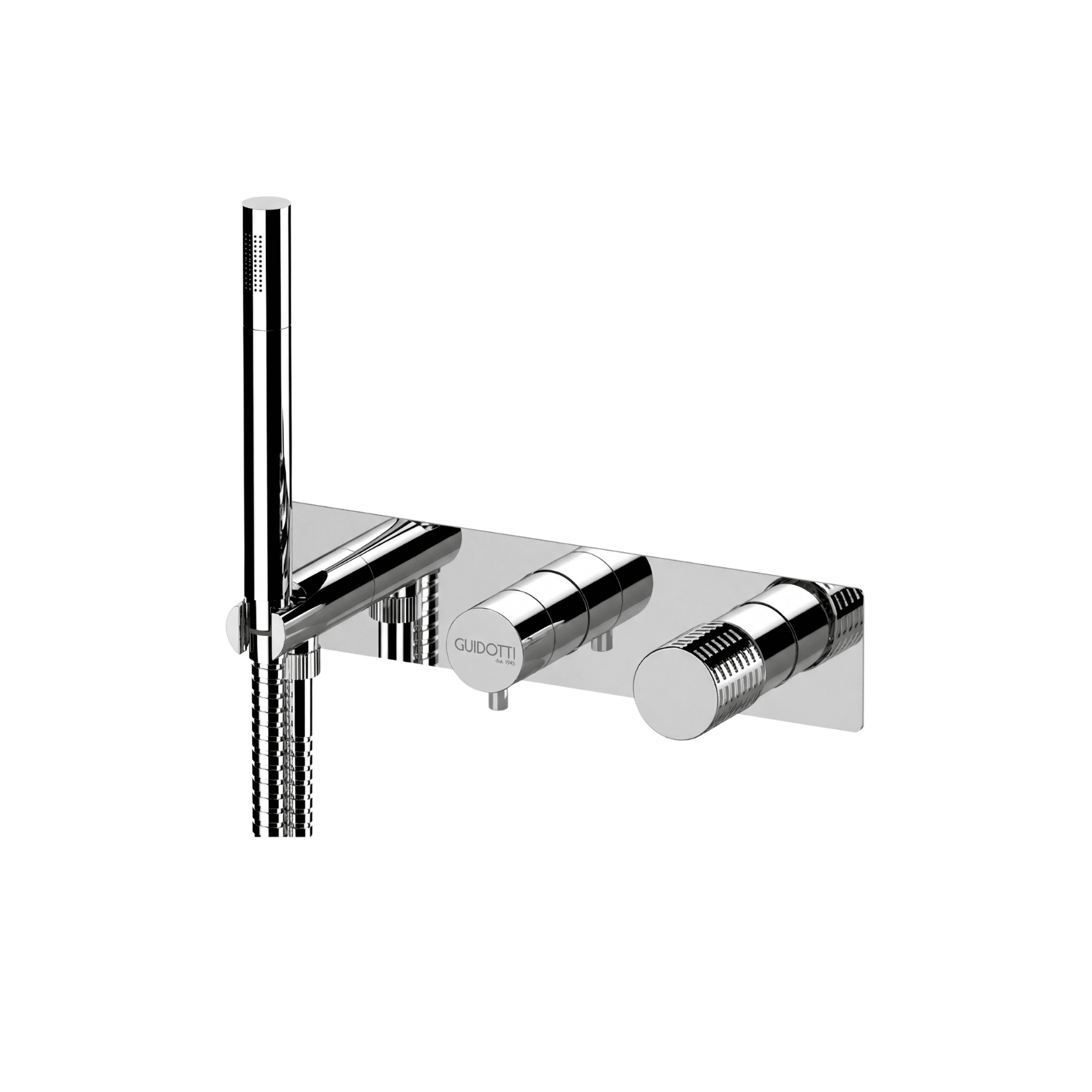 Lunigiana 97D2WB  – Set miscelatore a incasso a 2 vie per vasca/doccia su piastra rettangolare ultra-piatta