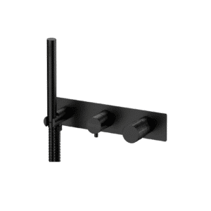 Lunigiana 97D2WB  – Set miscelatore a incasso a 2 vie per vasca/doccia su piastra rettangolare ultra-piatta