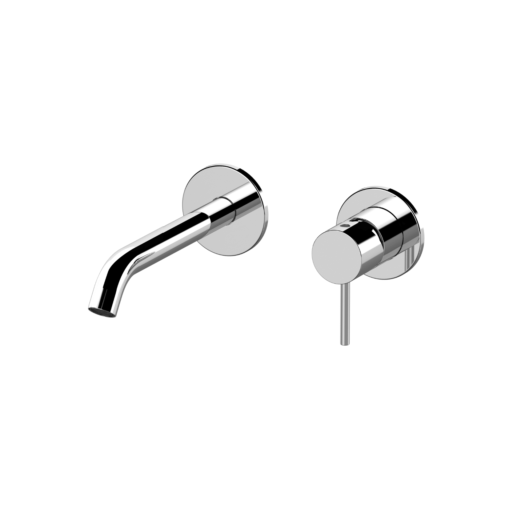 Kennedy 15P – Miscelatore monocomando a incasso per lavabo su due piastre tonde separate