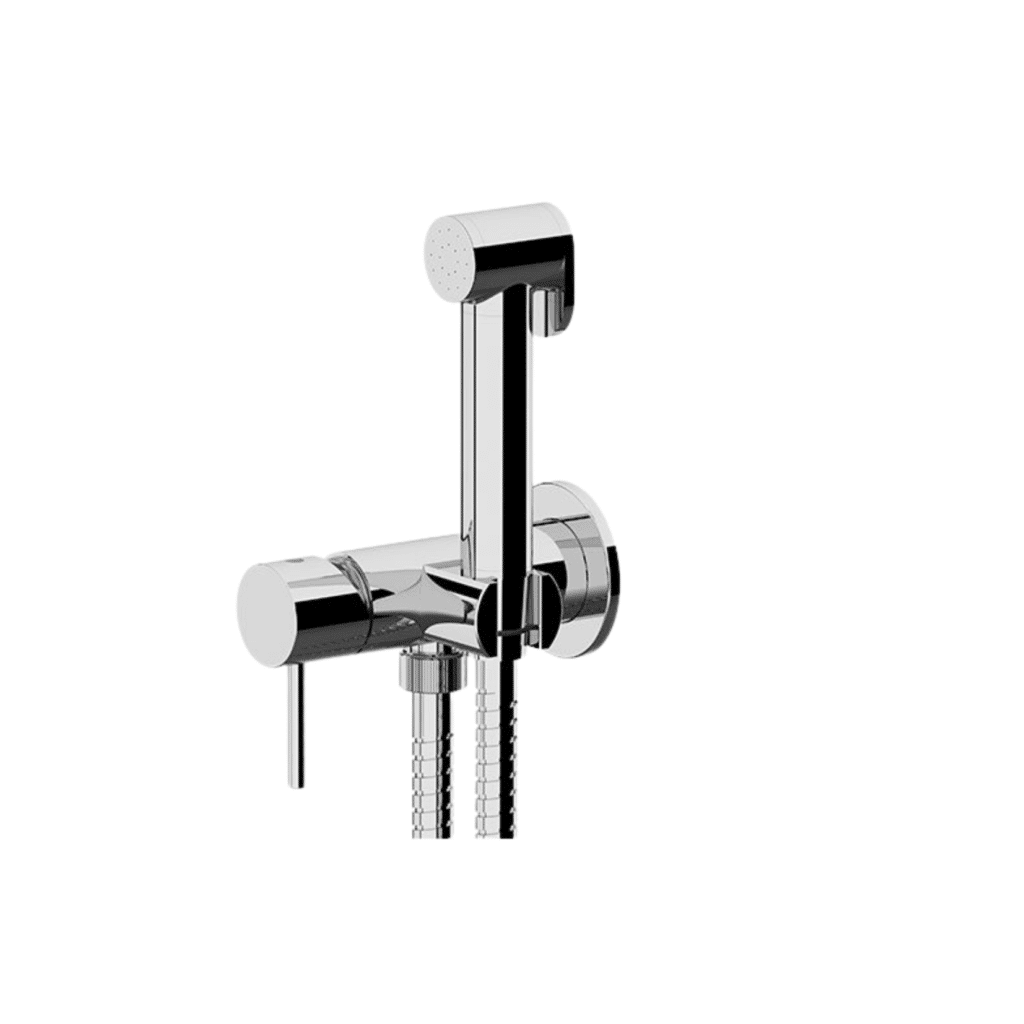 Set Doccia Collection X65C25W – Set per doccetta igienica shut-off comprensivo di miscelatore a incasso con supporto doccia e presa acqua