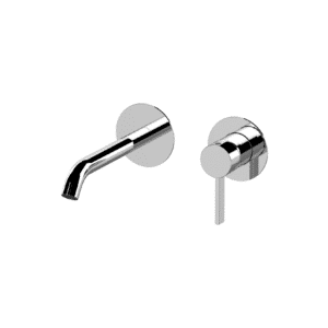 Via Stagi 15P  – Miscelatore monocomando a incasso per lavabo su due piastre tonde separate 17 cm