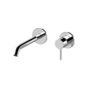 Kennedy 15PL – Miscelatore monocomando a incasso per lavabo su due piastre tonde separate 19 cm