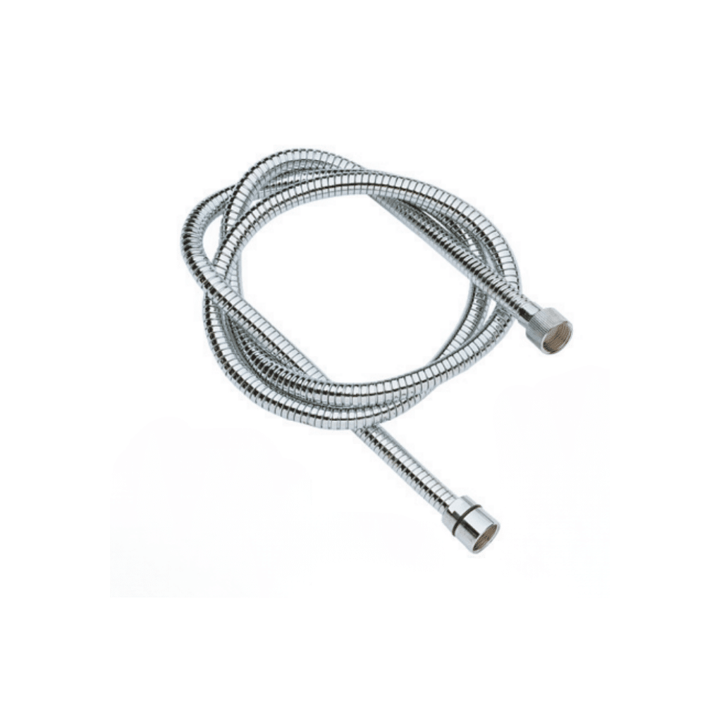 Flessibile per doccia estensibile a doppia graffatura in acciaio inox 200 cm