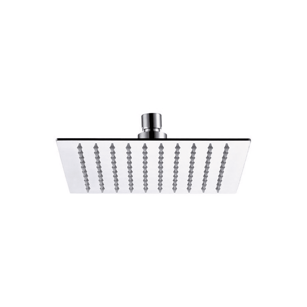 Soffione doccia ultra piatto in acciaio INOX lucidato a specchio 20 x 20