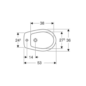 Bidet a pavimento Geberit Colibrì