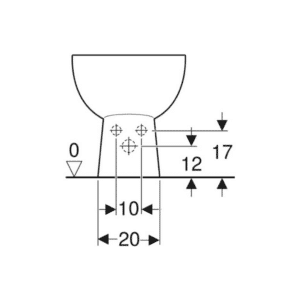 Bidet a pavimento Geberit Colibrì