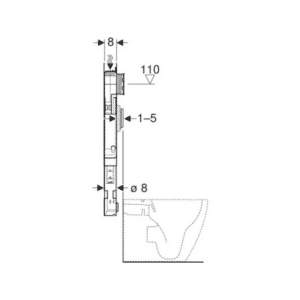 Cassetta di risciacquo da incasso Sigma 8 cm 6/3 litri