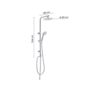 Easy 01 colonna doccia regolabile cromato