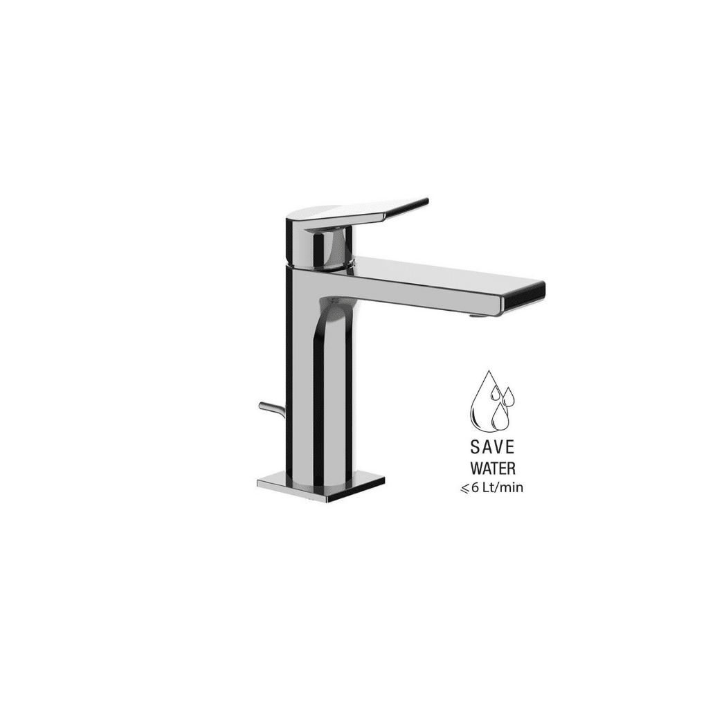 GINTONIC - Monocomando per lavabo con scarico 1-1/4p