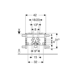 Modulo Geberit Combifix per bidet