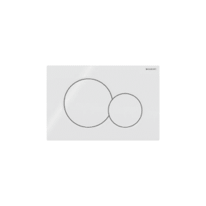 Placca di comando Sigma01 risciacquo a due quantità - bianco
