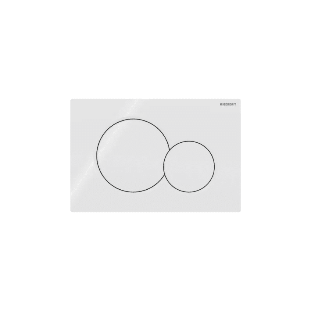 Placca di comando Sigma01 risciacquo a due quantità - bianco