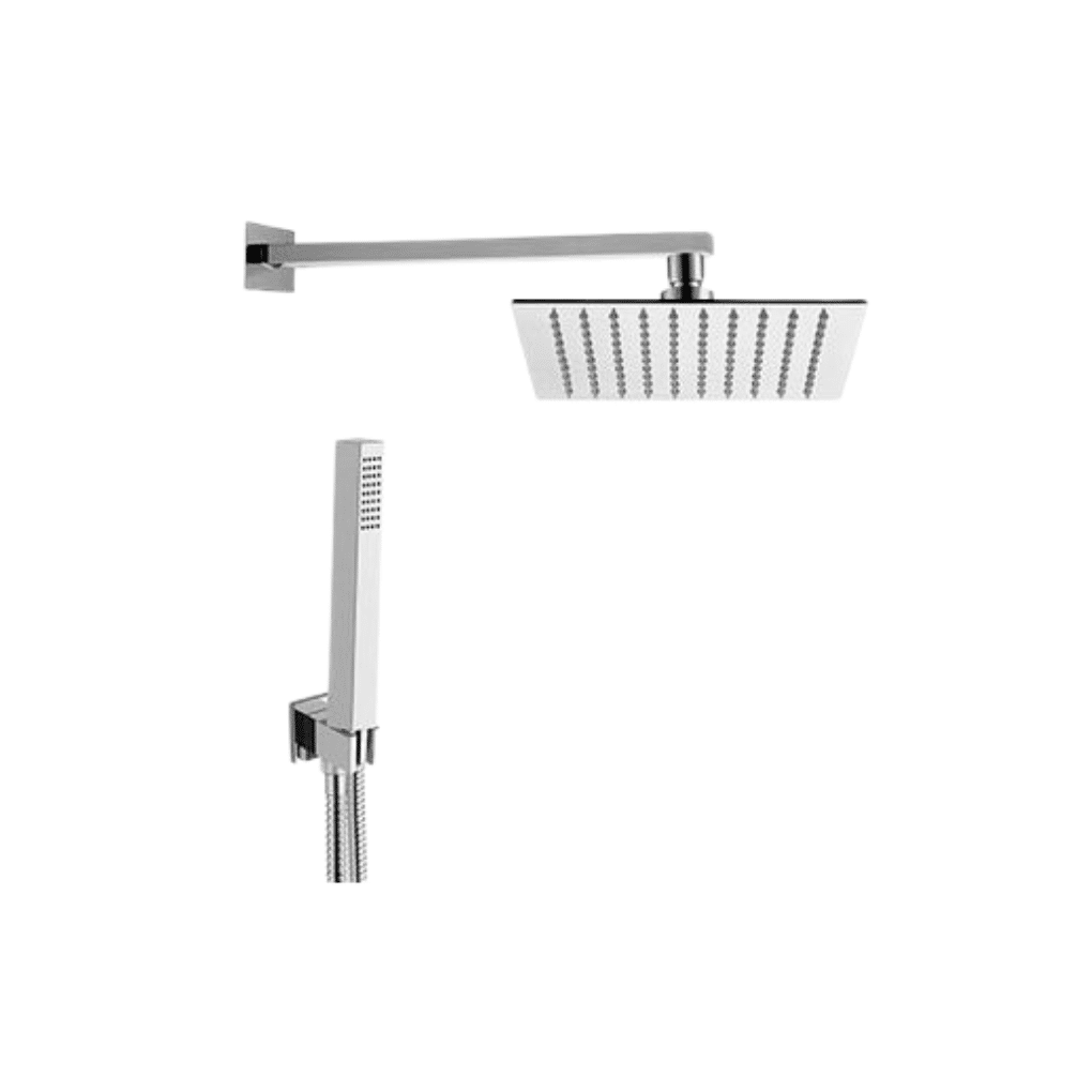 Set Doccia Collection – Set per doccia con soffione quadro Ø 25 cm