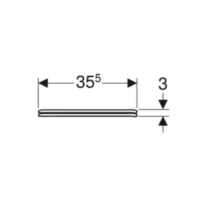 Sedile del vaso Geberit Colibrì fissaggio dal basso