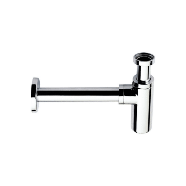 Sifone minimal” in ottone cromato
