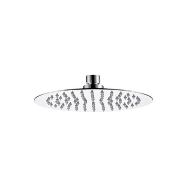 Soffione doccia ultra piatto in acciaio INOX lucidato a specchio, Ø25 cm.
