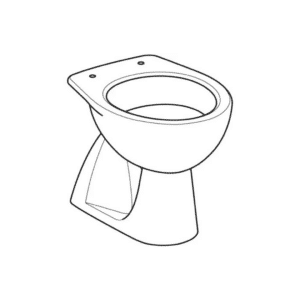 Vaso a pavimento a cacciata Geberit Colibrì scarico verticale