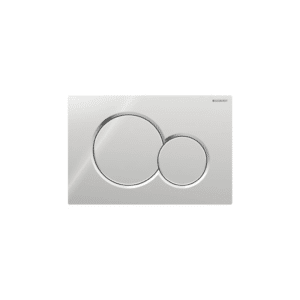 Placca di comando Sigma01 risciacquo a due quantità - cromo