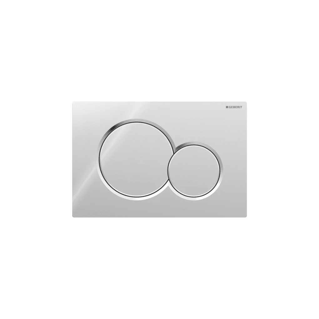 Placca di comando Sigma01 risciacquo a due quantità - cromo